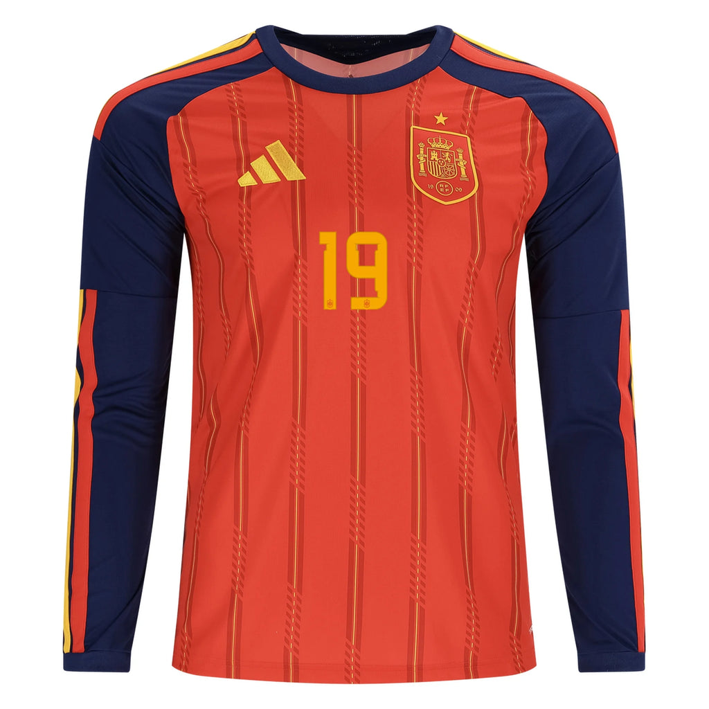 Adidas Men's Spain 26 Long Sleeve Lamine Yamal Home