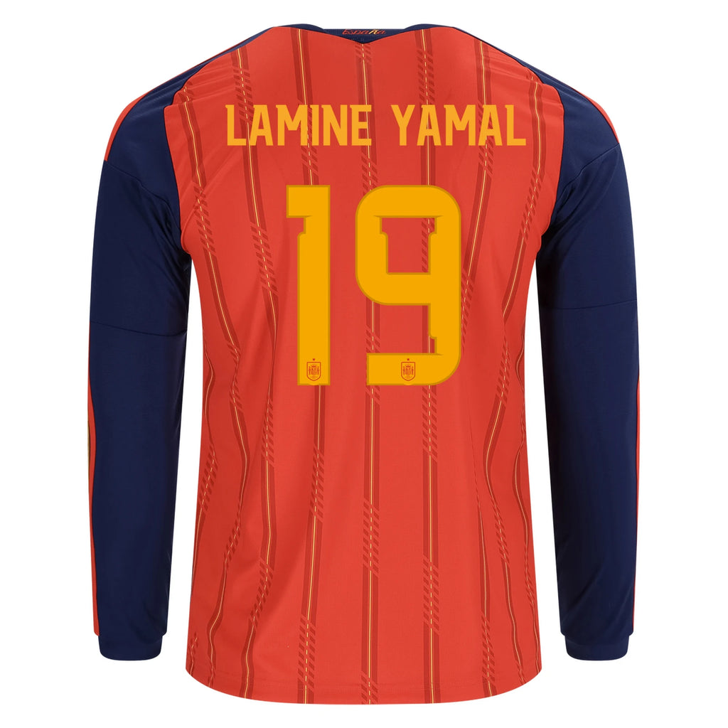 Adidas Men's Spain 26 Long Sleeve Lamine Yamal Home
