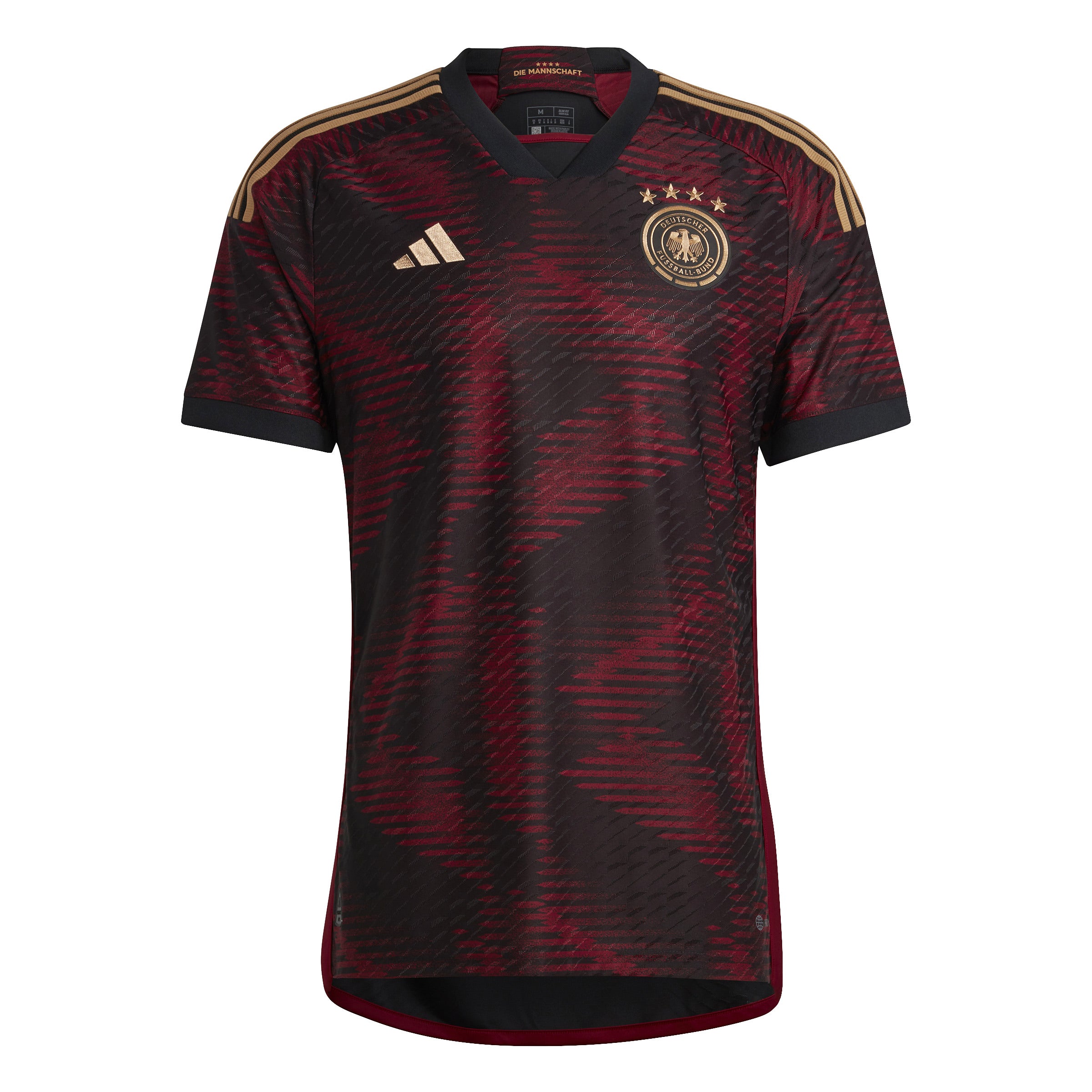 Camiseta Adidas de visitante auténtica de Alemania 2022 para hombre