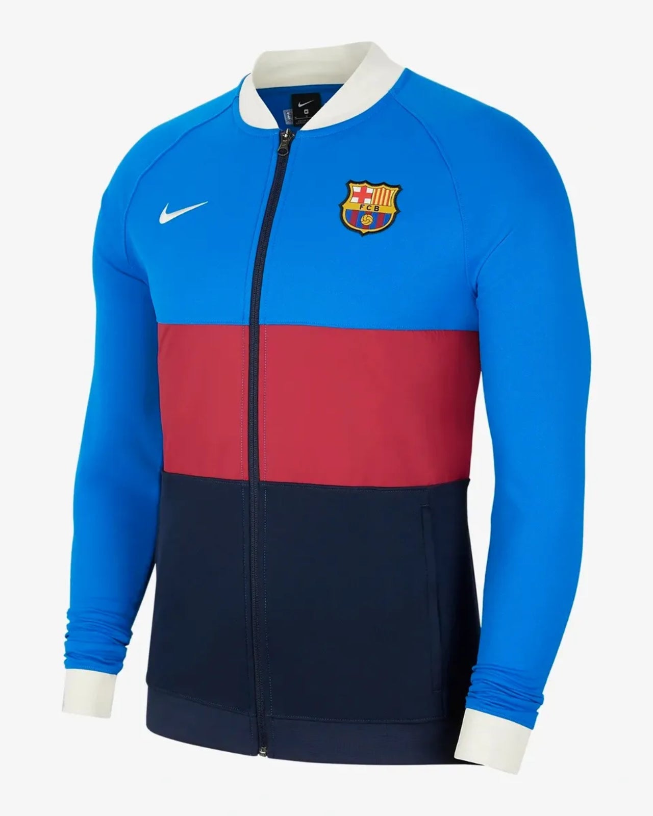 Nike Men's F.C. Barcelona Full-Zip Football Tracksuit Jacket